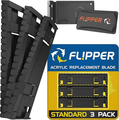 Flipper Standard Abs Replacement Blades 3 Pack Acrylic Tanks
