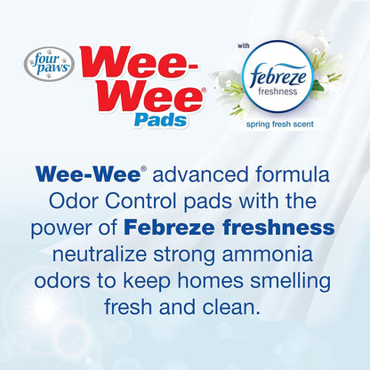Four Paws Wee Wee Pads Odor Control with Febreze Freshness 10ct