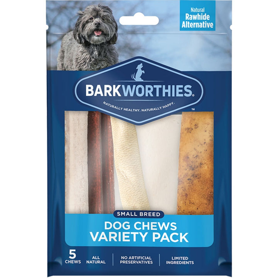 Barkworthies Variety Pack Small Dog Treats 5pk