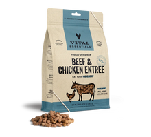 Vital Essentials Cat Freeze Dried Mini Nibs Beef Chicken 12oz.
