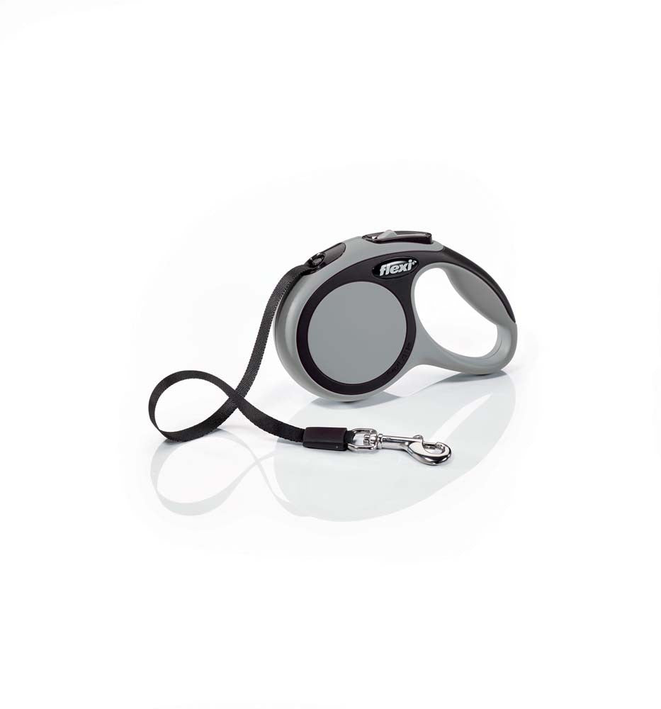 Flexi Comfort Retractable Tape Dog Leash Grey 10 ft Extra-Small