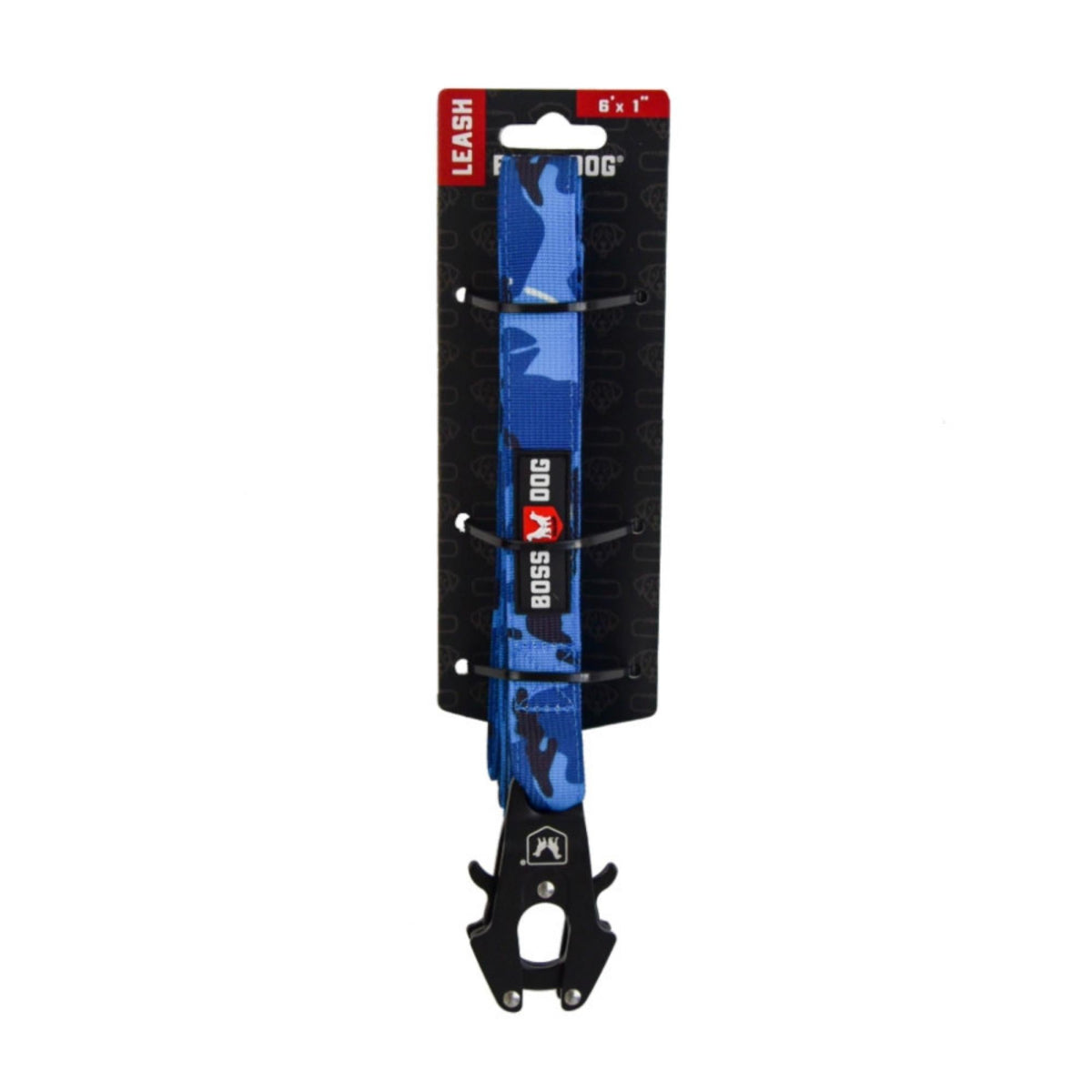Boss Dog Tactical Dog Leash Blue Camo, 1ea/6 ft Default Title