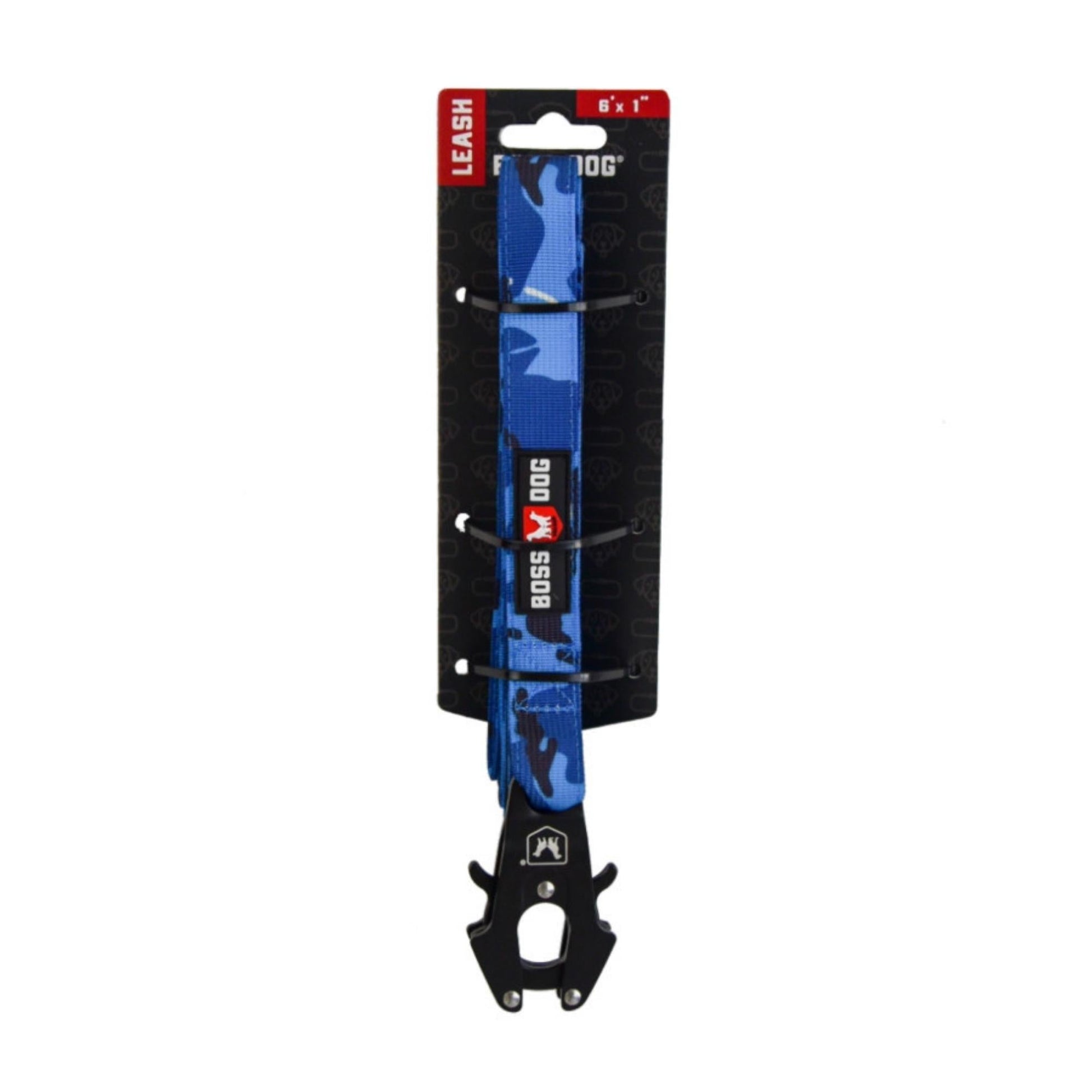 Boss Dog Tactical Dog Leash Blue Camo, 1ea/6 ft Default Title