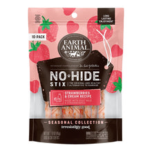 EARTH ANIMAL DOG NO HIDE STIX STRAWBERRIES & CREAM 10 PACK