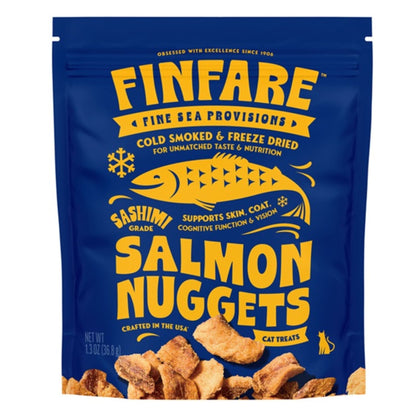 Finfare Cat 1.3oz. Freeze-dried Smoked Salmon Nuggets