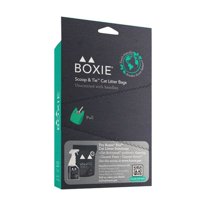 Boxiecat Cat Scoop & Tie Litter Bag - 120 Count