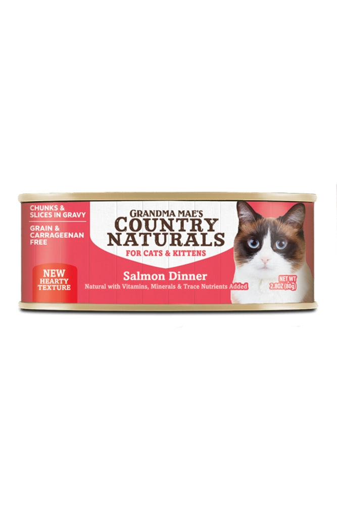Grandma Mae's Country Naturals Salmon Slices Canned Cat Food 2.8oz