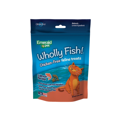 Emerald Pet Wholly Fish! Salmon Cat Treat 3oz. Default Title