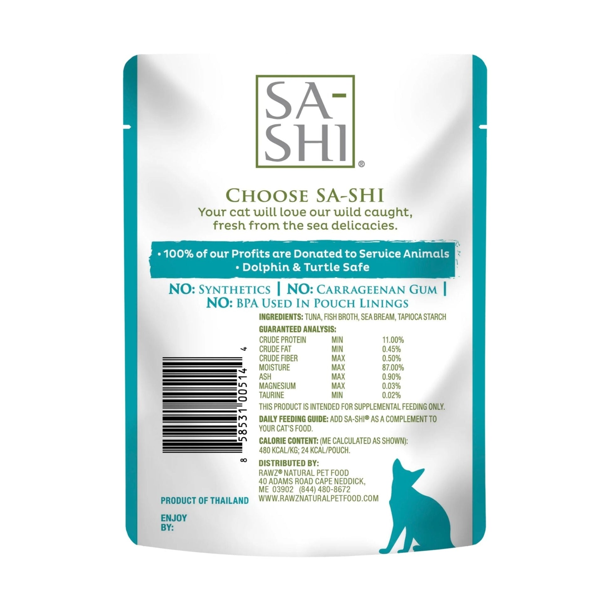 Sa-Shi Tuna Sea Bream 1.76oz. Simply 4 (Pouches of 8)