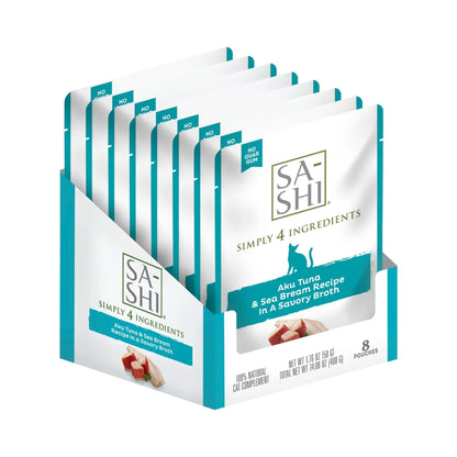Sa-Shi Tuna Sea Bream 1.76oz. Simply 4 (Pouches of 8)