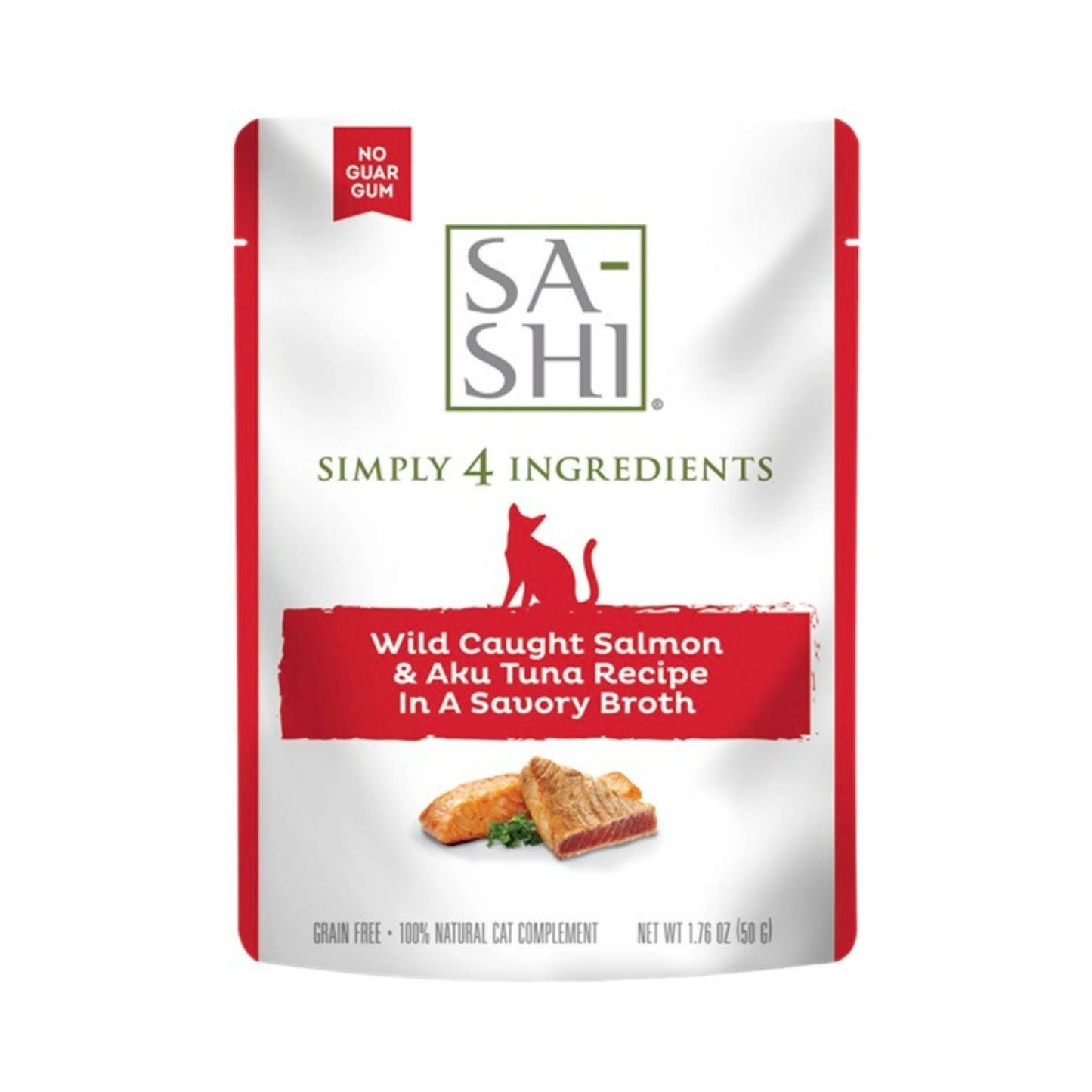 Sa-Shi Salmon Tuna 1.76oz. Simply 4 (Pouches of 8)