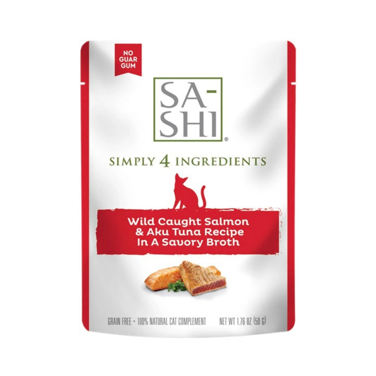 Sa-Shi Salmon Tuna 1.76oz. Simply 4 (Pouches of 8)
