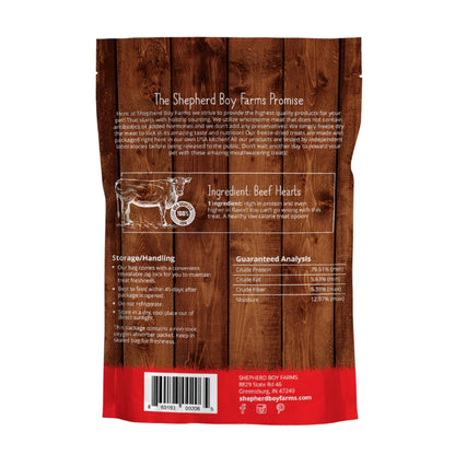 Shepherd Boy Farms Dog & Cat Freeze-Dried Beef Heart 3oz.