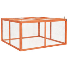 vidaXL Rabbit Hutch Bunny Cage with Hinged Door Rabbit Enclosure Solid Wood