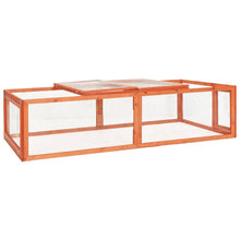 vidaXL Rabbit Hutch Bunny Cage with Hinged Door Rabbit Enclosure Solid Wood