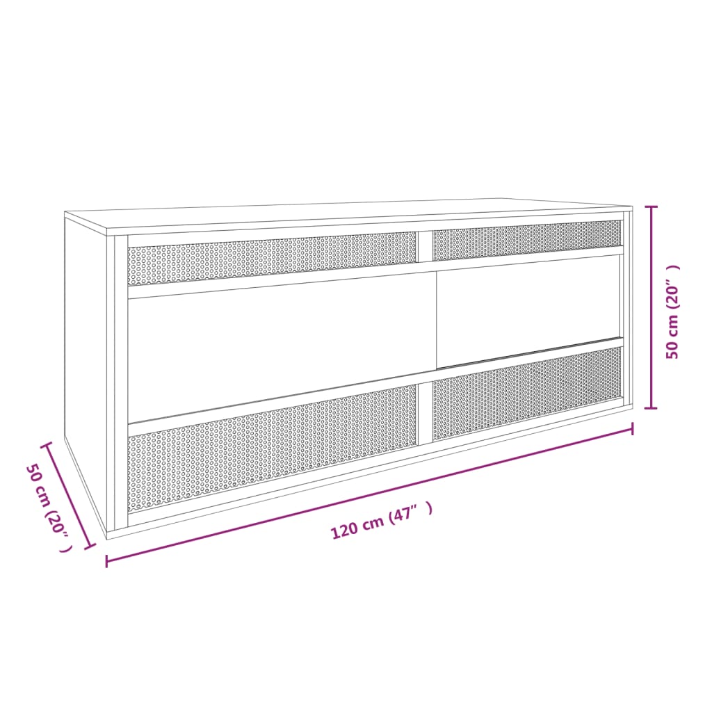 vidaXL Reptile Terrarium Bearded Dragon Tank with Double Doors Snake Enclosure