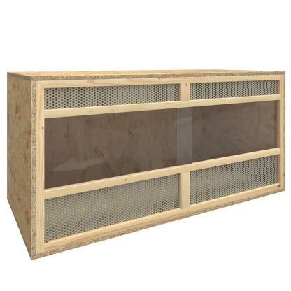 vidaXL Reptile Terrarium Bearded Dragon Tank with Double Doors Snake Enclosure