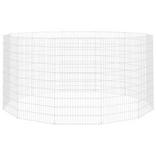 vidaXL Free Range Animal Enclosure 12-Panel 21.3"x39.4" Galvanized Iron