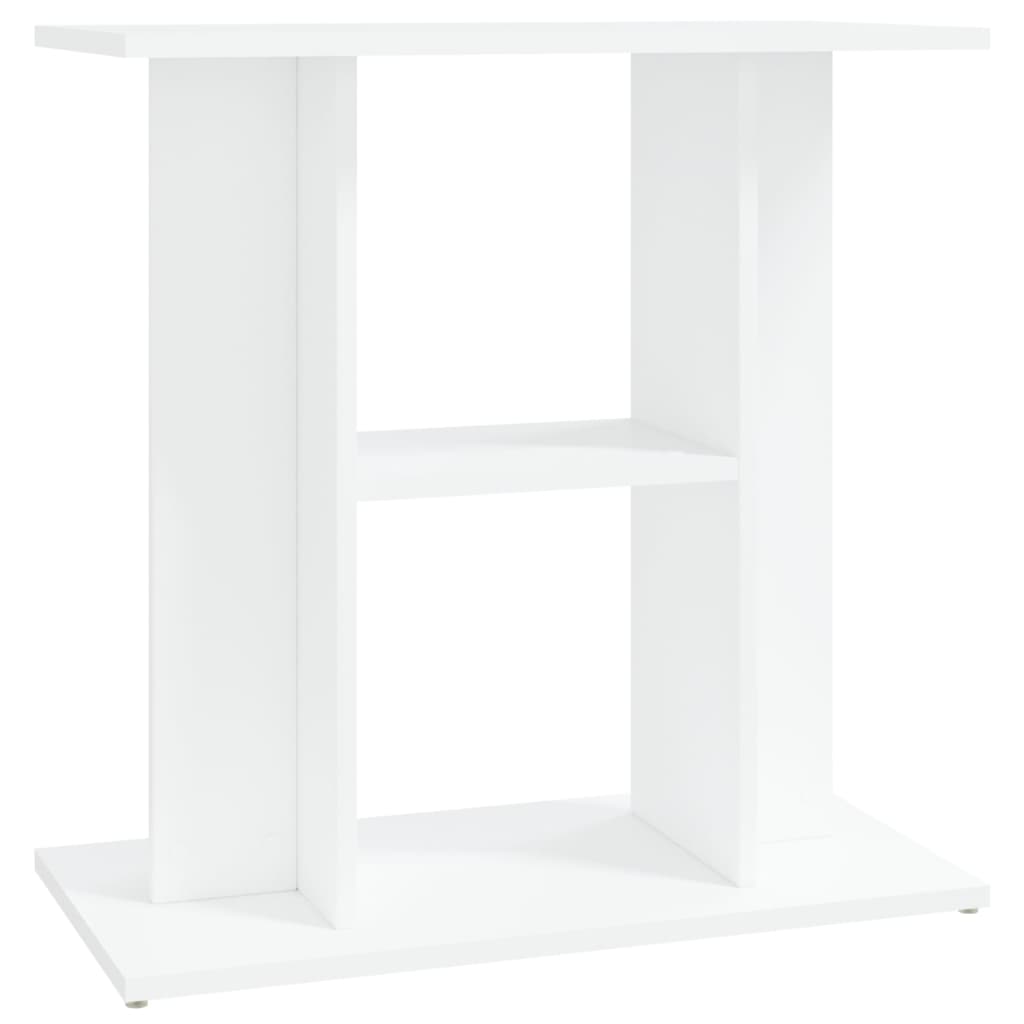 NNEVL Aquarium Stand White 60x30x60 cm Engineered Wood