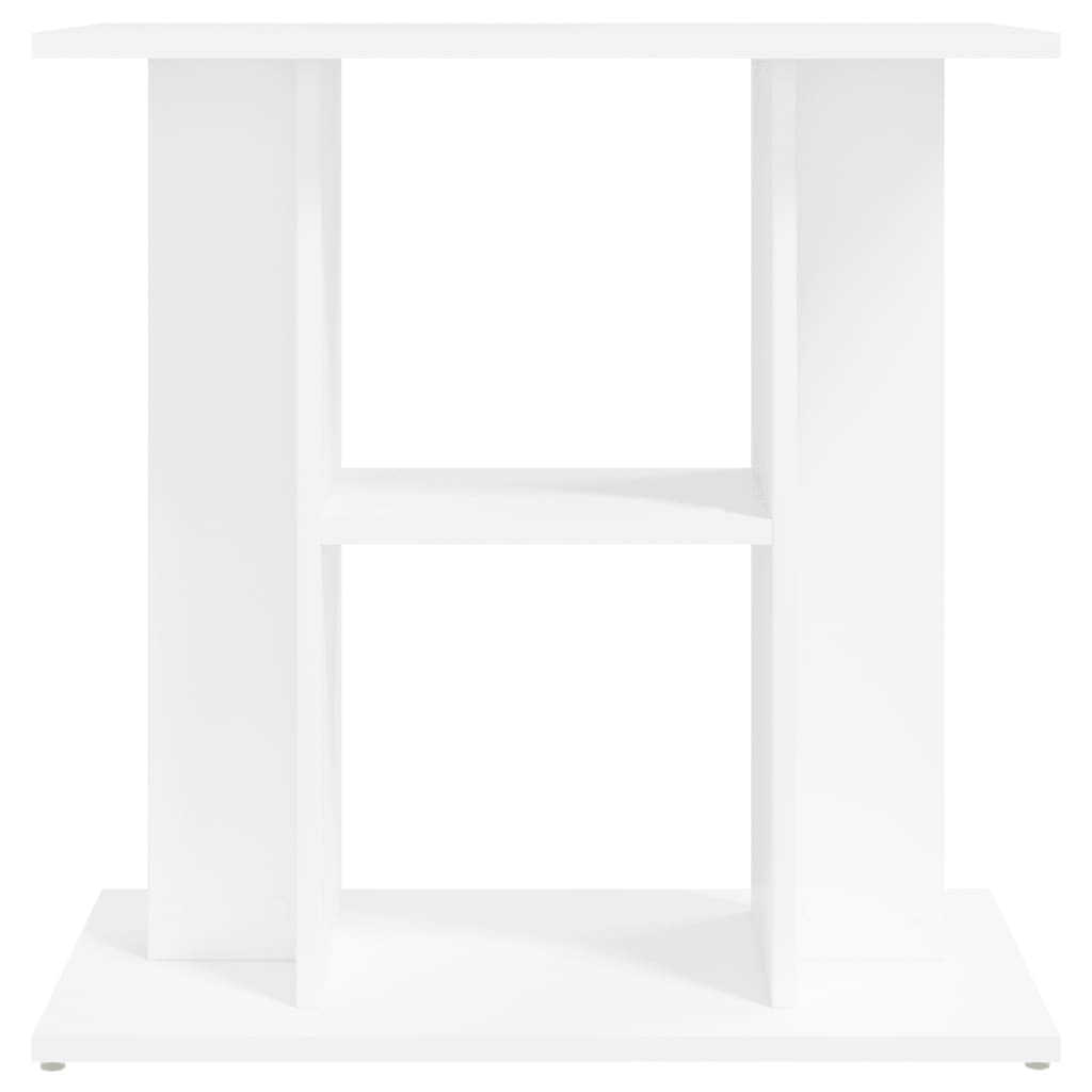 NNEVL Aquarium Stand White 60x30x60 cm Engineered Wood