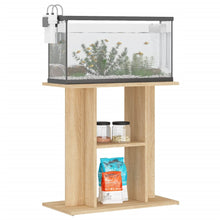 NNEVL Aquarium Stand Sonoma Oak 60x30x60 cm Engineered Wood