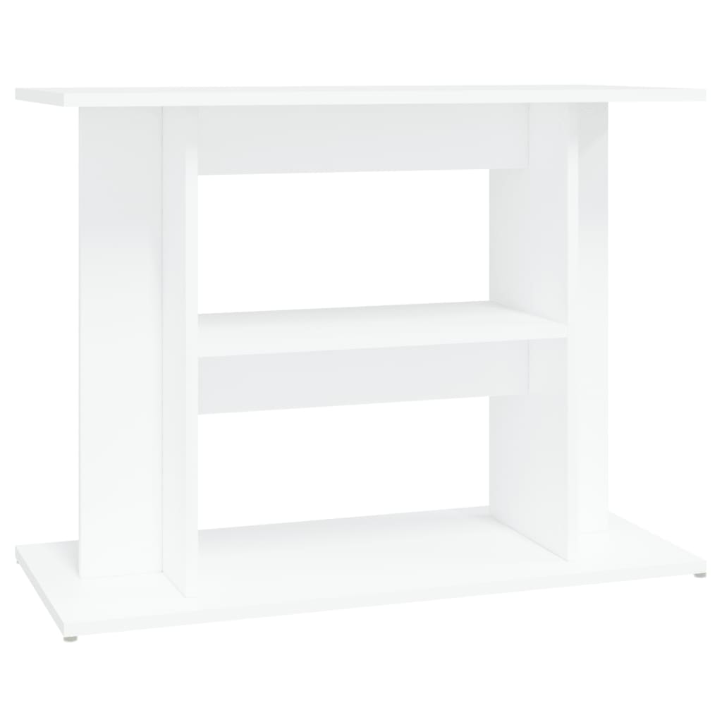 NNEVL Aquarium Stand White 80x35x60 cm Engineered Wood