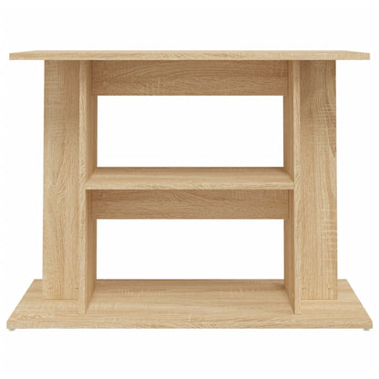 NNEVL Aquarium Stand Sonoma Oak 80x35x60 cm Engineered Wood
