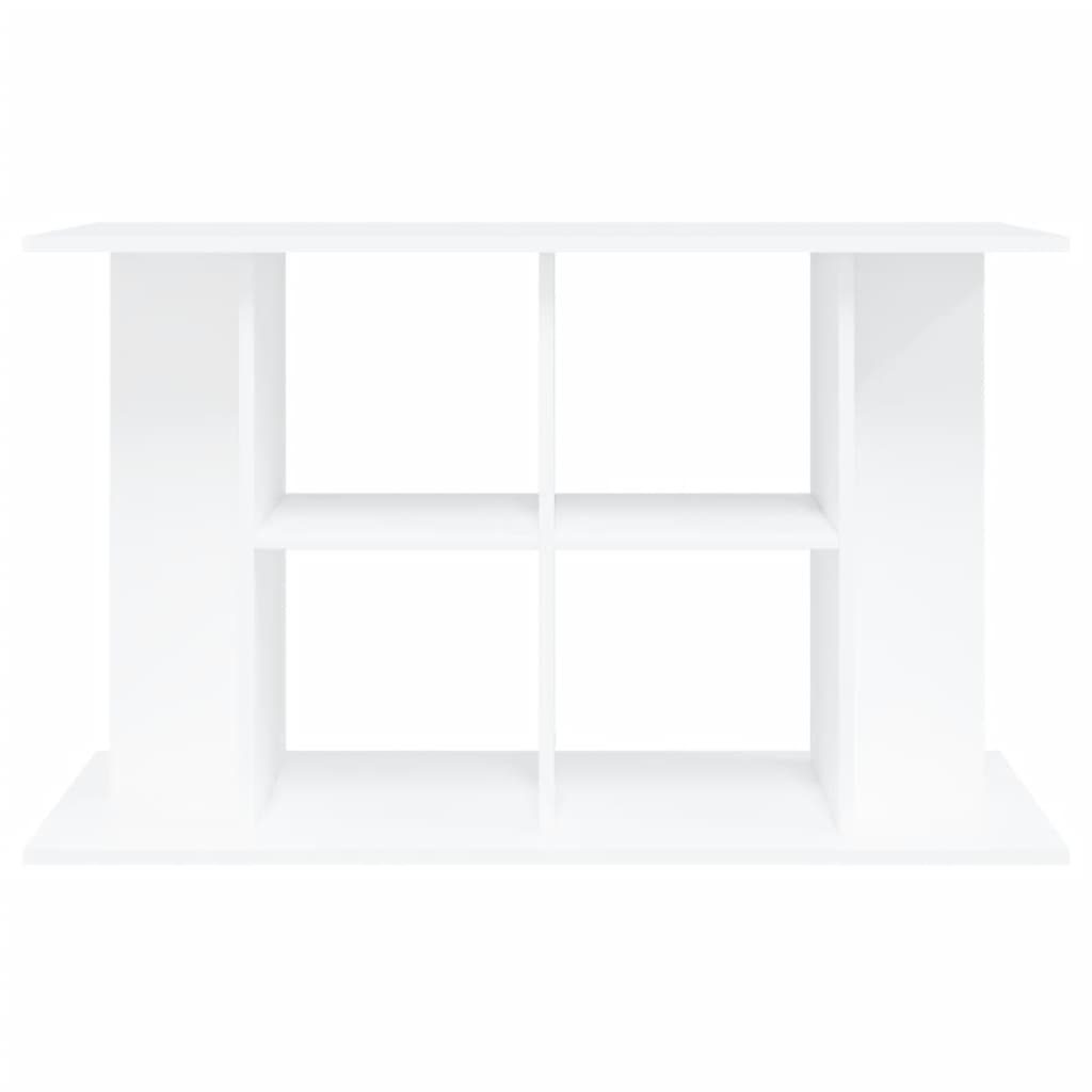 NNEVL Aquarium Stand White 100x40x60 cm Engineered Wood