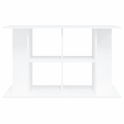 NNEVL Aquarium Stand White 100x40x60 cm Engineered Wood