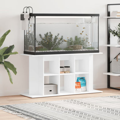 NNEVL Aquarium Stand White 120x40x60 cm Engineered Wood