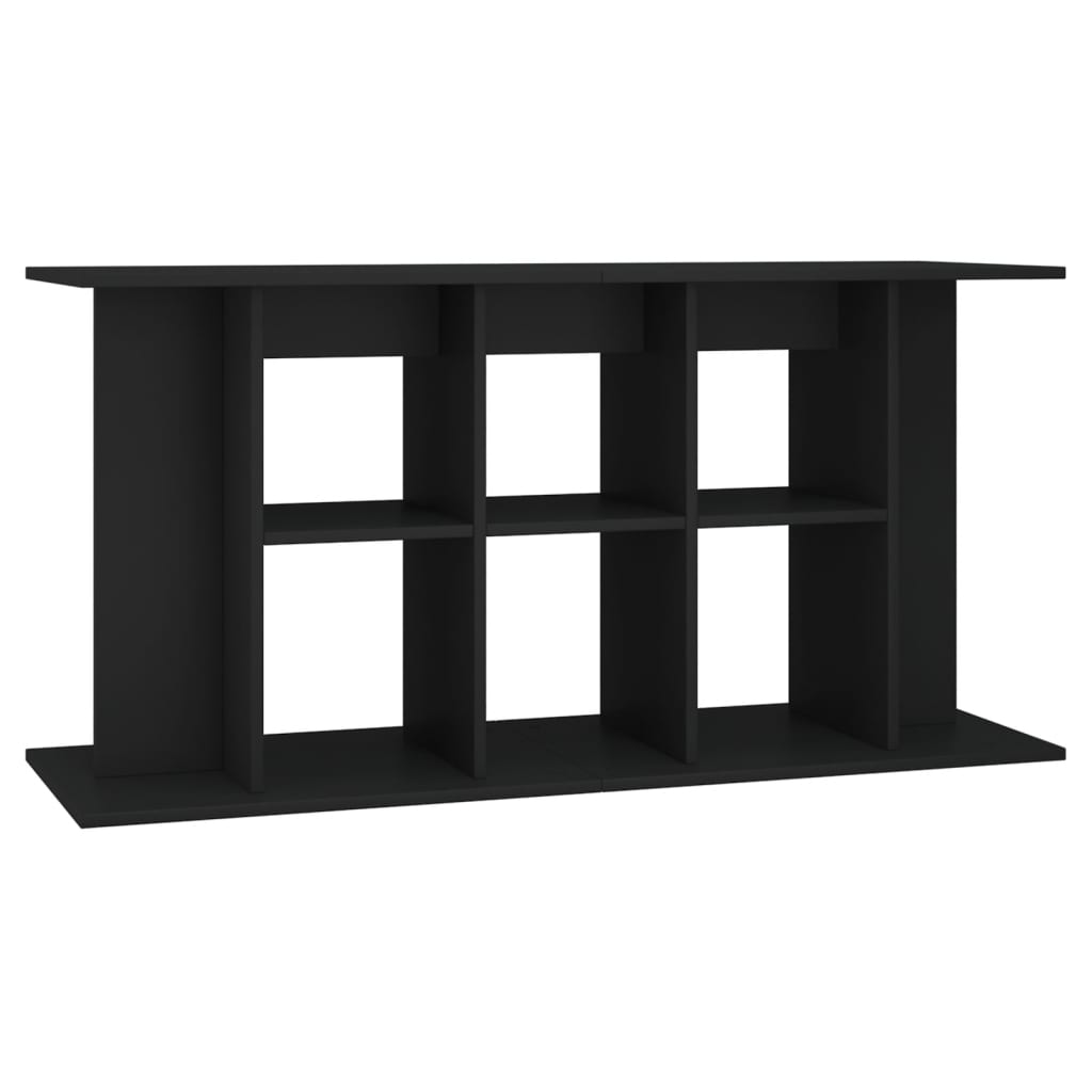 NNEVL Aquarium Stand Black 120x40x60 cm Engineered Wood