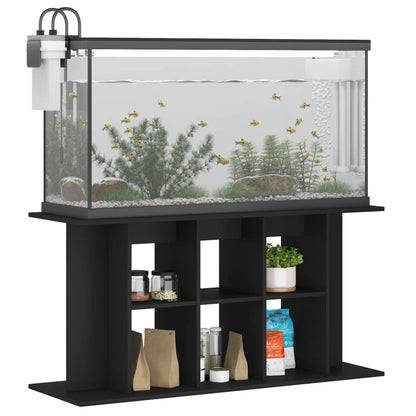 NNEVL Aquarium Stand Black 120x40x60 cm Engineered Wood