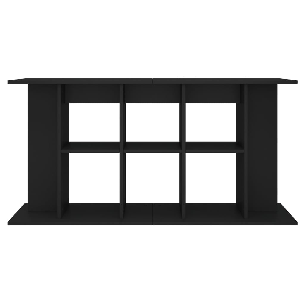 NNEVL Aquarium Stand Black 120x40x60 cm Engineered Wood