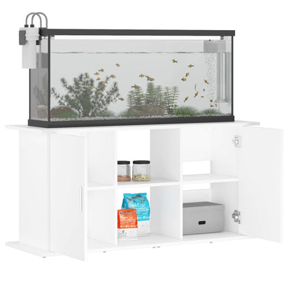 NNEVL Aquarium Stand White 121x41x58 cm Engineered Wood