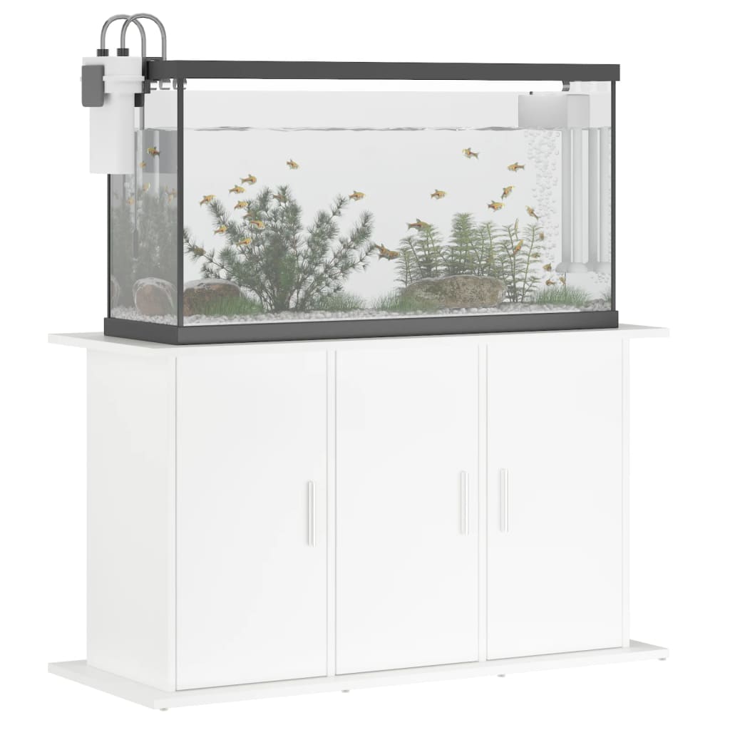 NNEVL Aquarium Stand White 101x41x58 cm Engineered Wood