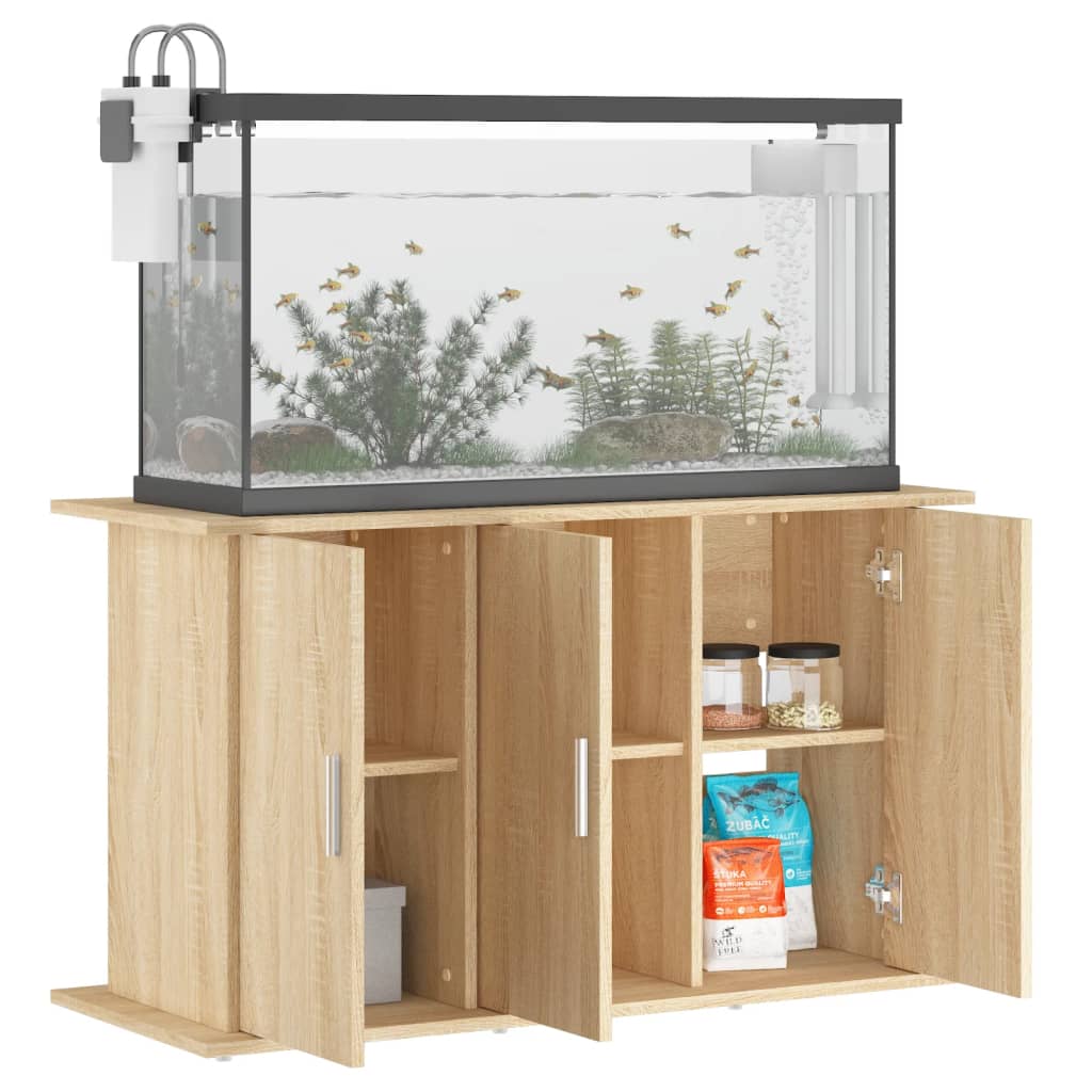 NNEVL Aquarium Stand Sonoma Oak 101x41x58 cm Engineered Wood