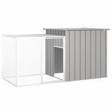 vidaXL Rabbit Cage Anthracite 78.7"x35.8"x39.4" Galvanized Steel