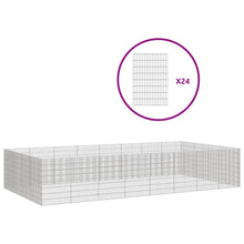 vidaXL Free Range Animal Enclosure 24-Panel 21.3"x31.5" Galvanized Iron