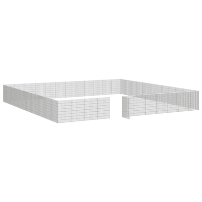 vidaXL Free Range Animal Enclosure 48-Panel 21.3"x31.5" Galvanized Iron