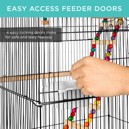36In Indoor/Outdoor Iron Bird Cage for Parro