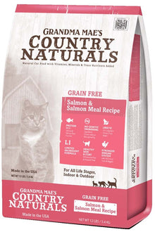Grandma Mae's Country Naturals Grain Free Salmon & Salmon Meal Cat Food 3lb