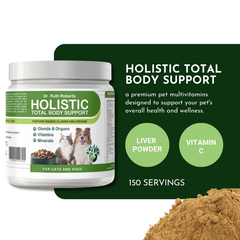 Holistic Total Body Support Multivitamin Glandular Support For Dogs And Cats
