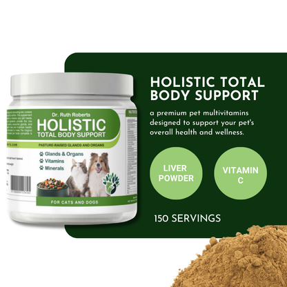 Holistic Total Body Support Multivitamin Glandular Support For Dogs And Cats