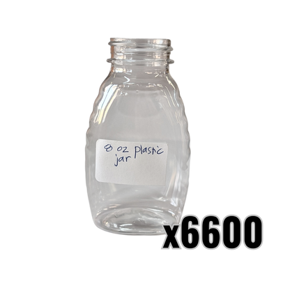 8 oz Plastic Classic Honey Jars