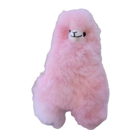 9" Standing Fur Alpaca Toy