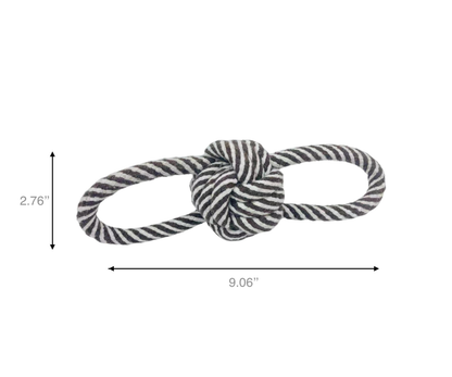 Monli Rope Toy / Black and White