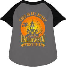 Scary Halloween Costume Pet Raglan Shirt