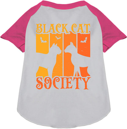 Black Cat Society Pet Raglan Shirt