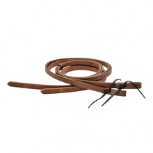 AJ Tack Oiled Harness Leather Split Reins - 3/4in x 8ft