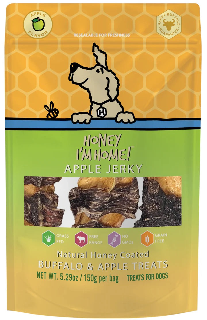 Honey I'm Home Buffalo & Apple Jerky Dog Treats (5.29oz)